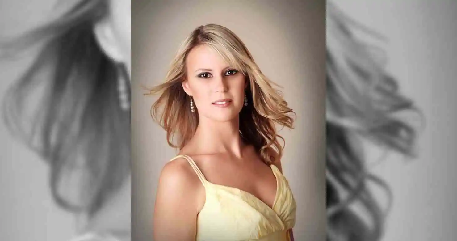 The same photograph after professional retouching